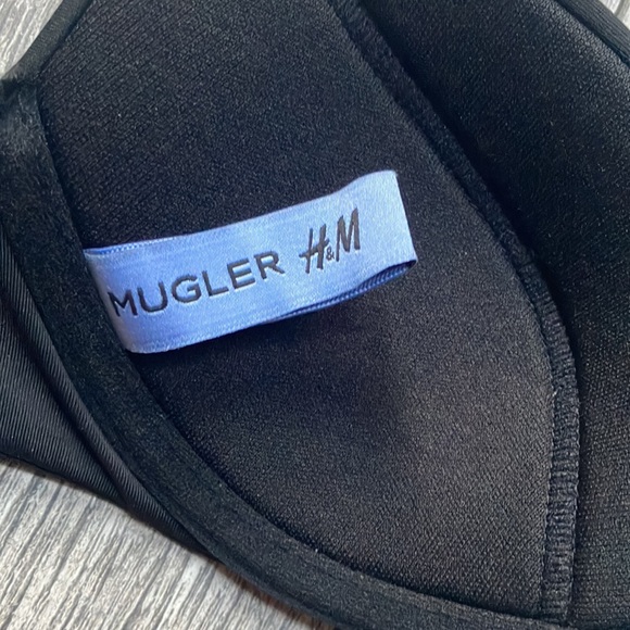 MUGLER X H&M Black Bikini Top size 2 - Picture 4 of 8